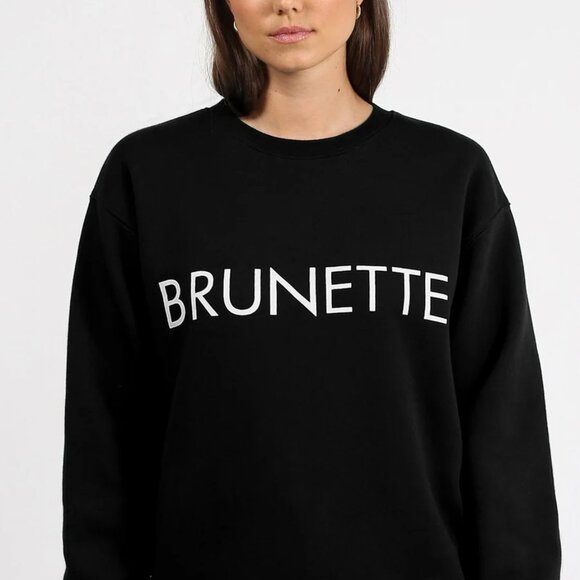 Brunette The Label Classic Crew Neck Sweatshirt - Picture 1 of 12